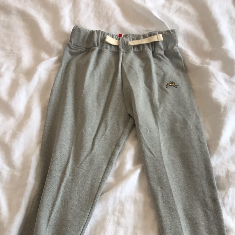 New grey Tracksmith terry cloth sweats